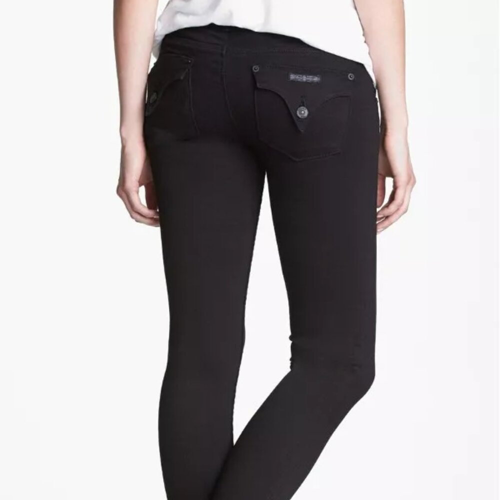 NWT Collin black Hudson jeans collin skinny 12" opening 98% cotton - size 25